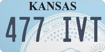 KS license plate 477IVT