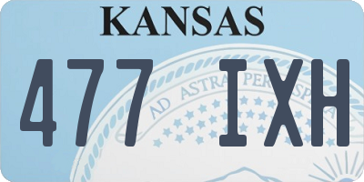 KS license plate 477IXH