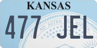 KS license plate 477JEL