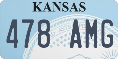 KS license plate 478AMG