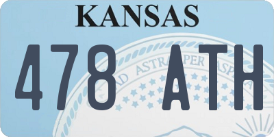 KS license plate 478ATH