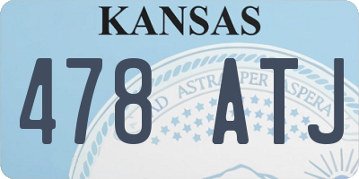 KS license plate 478ATJ