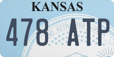 KS license plate 478ATP