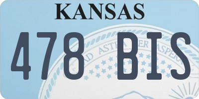KS license plate 478BIS
