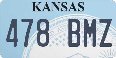 KS license plate 478BMZ