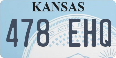 KS license plate 478EHQ