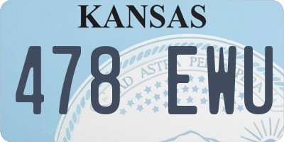 KS license plate 478EWU