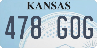 KS license plate 478GOG