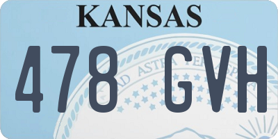 KS license plate 478GVH