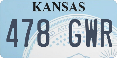 KS license plate 478GWR
