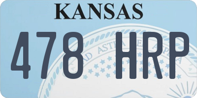 KS license plate 478HRP
