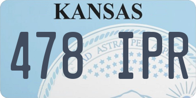 KS license plate 478IPR