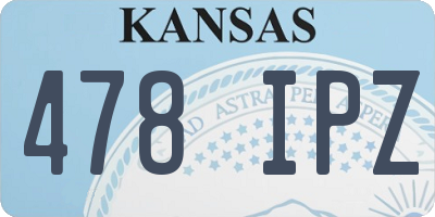 KS license plate 478IPZ