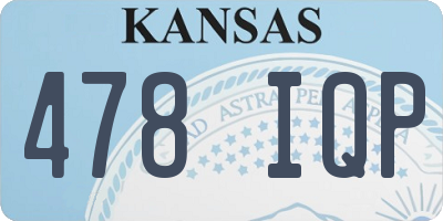 KS license plate 478IQP