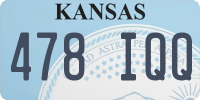 KS license plate 478IQQ