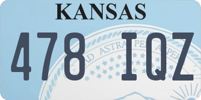 KS license plate 478IQZ