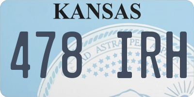 KS license plate 478IRH