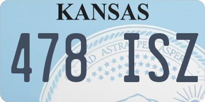 KS license plate 478ISZ