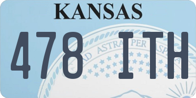 KS license plate 478ITH
