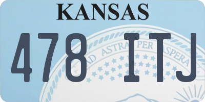 KS license plate 478ITJ