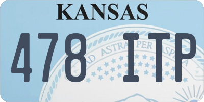 KS license plate 478ITP