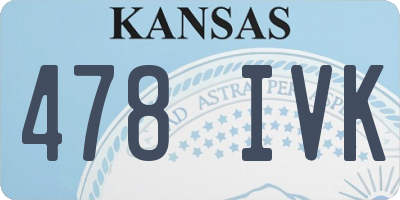 KS license plate 478IVK