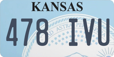 KS license plate 478IVU