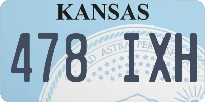 KS license plate 478IXH