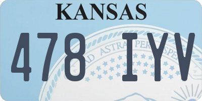 KS license plate 478IYV