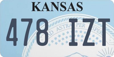 KS license plate 478IZT