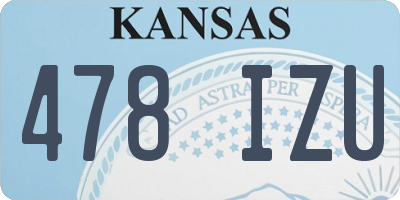 KS license plate 478IZU