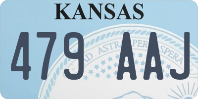 KS license plate 479AAJ