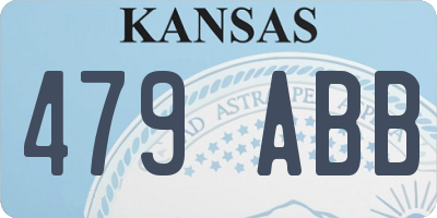 KS license plate 479ABB