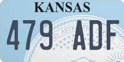KS license plate 479ADF