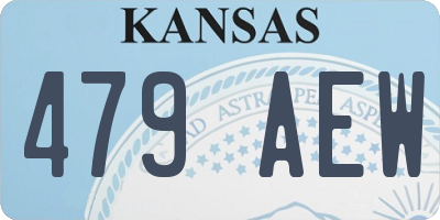 KS license plate 479AEW