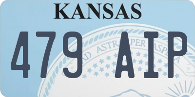 KS license plate 479AIP