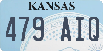 KS license plate 479AIQ