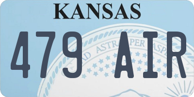 KS license plate 479AIR