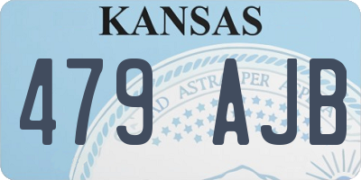 KS license plate 479AJB