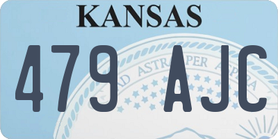 KS license plate 479AJC