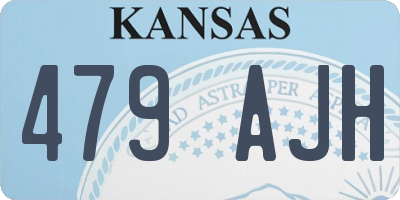 KS license plate 479AJH