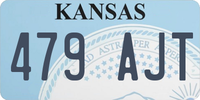 KS license plate 479AJT