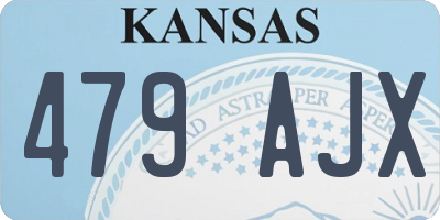 KS license plate 479AJX