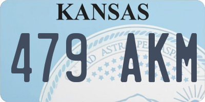KS license plate 479AKM