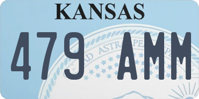 KS license plate 479AMM
