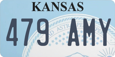 KS license plate 479AMY