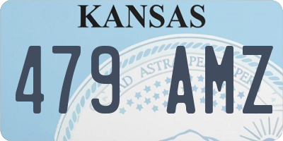 KS license plate 479AMZ