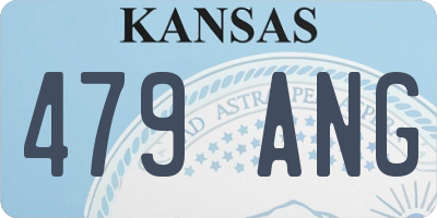 KS license plate 479ANG