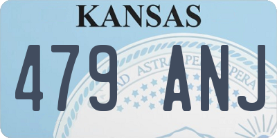 KS license plate 479ANJ