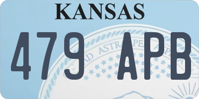 KS license plate 479APB